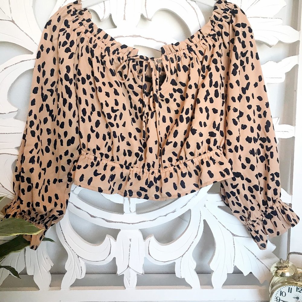 Cropped Off-the-Shoulder Top